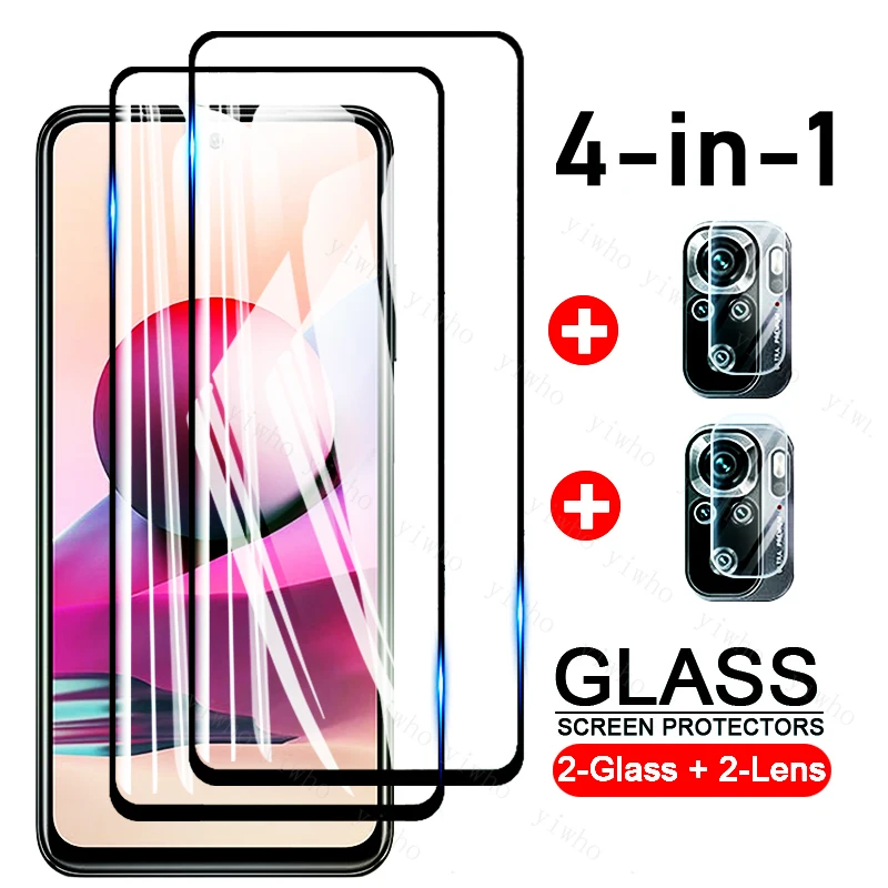

Tempered Glass for Xiaomi Redmi Note 10 Pro Max Screen Protector Glass for Redmi Note 10Pro Camera Film for Redmi Note 10s 10 S