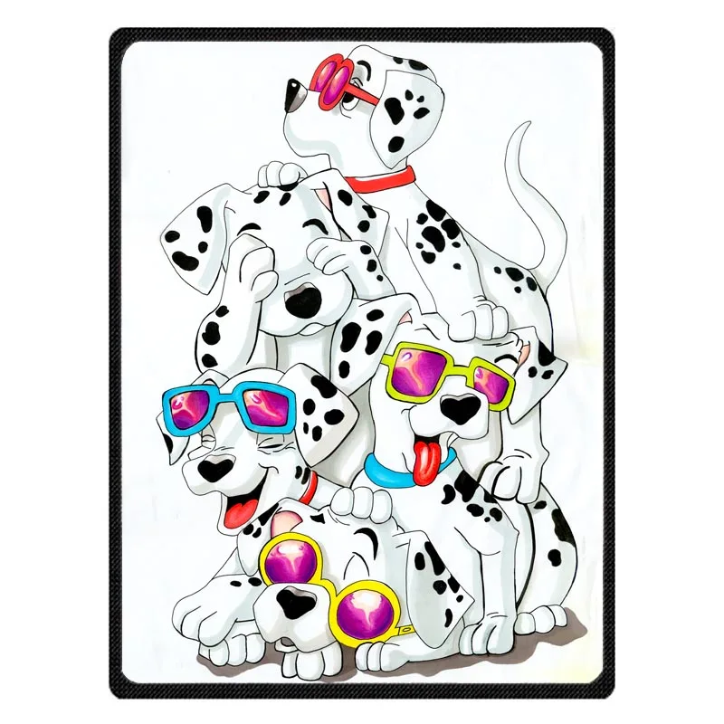 101 далматинское теплое Флисовое одеяло супер мягкая фланелевая Манта для