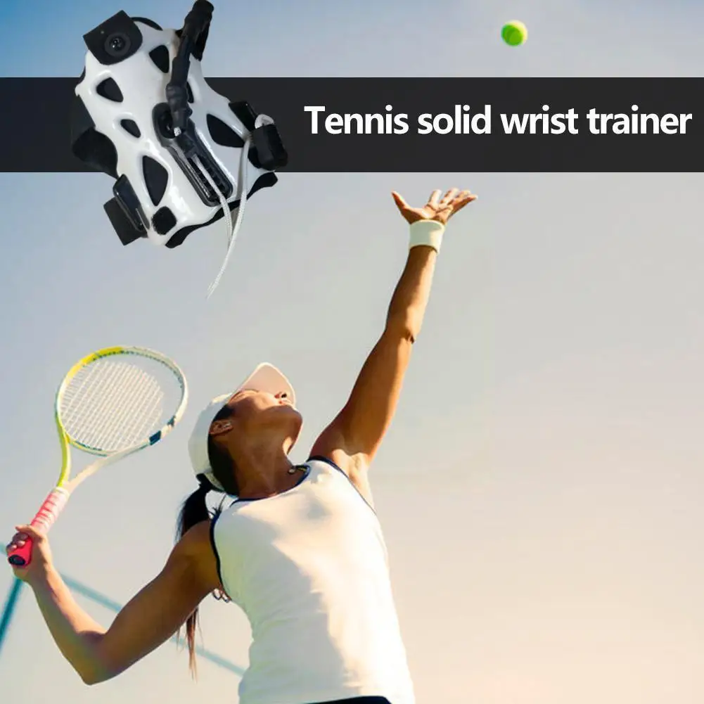 

Tennis Training Tool Professional Practice Trainer Serve Accessories Exercise Self-study Correct Wrist Machine Posture Ball I8o3