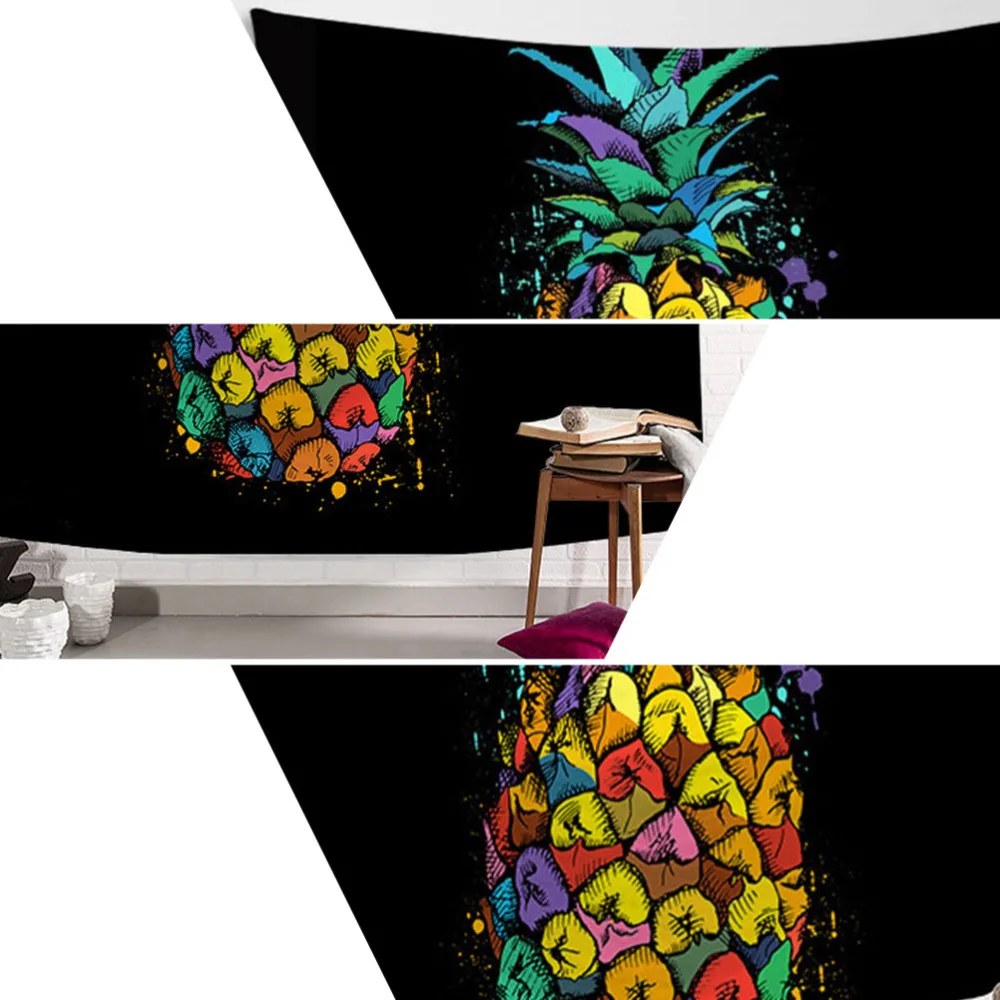 1 шт. изящный гобелен с принтом креативный рисунок ананаса настенное одеяло