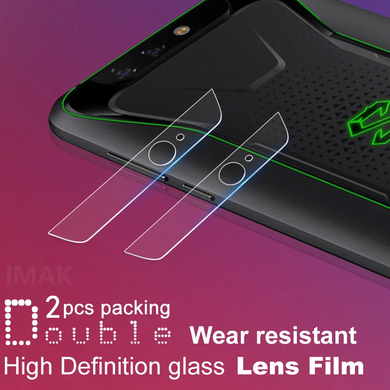 2 шт. стеклянная пленка высокой четкости для Xiaomi Blackshark объектива камеры Helo