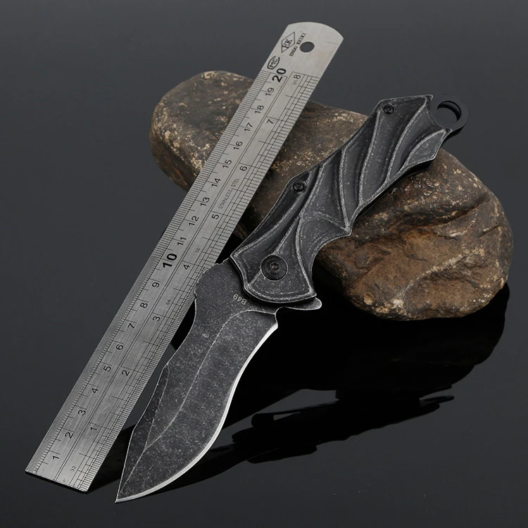 

Нож 8,2 дюйма, черный титановый карманный тактический нож, складной клинок, нож для кемпинга и охоты, нож для выживания на природе, спасательн...