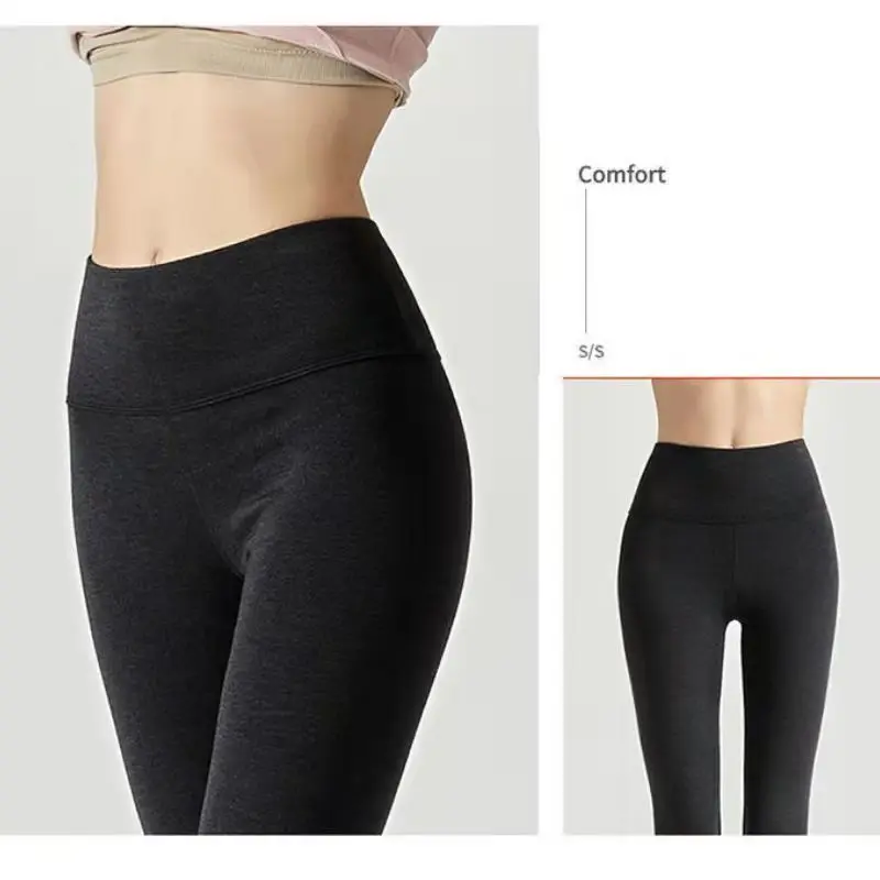 Yasuk Autumn Winter Fashion Women Thermal Underwear Long Johns Warm Solid Beauty Soft Casual Dralon Plus Velvet High Waist Pants