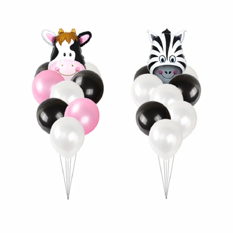 9 шт. средняя голова животного обезьяна корова Тигр Лев Зебра 12 дюймовый