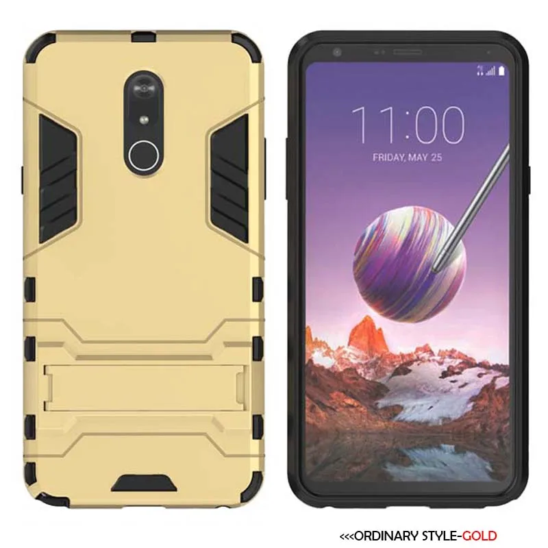 XSDTS чехол для LG V30 V30S V10 V20 мини G6 G7 тонкий Q Q6 Q8 K10 K11 Stylo 5 4 3 ударостойкий чехол для телефона Coque - Цвет: Gold