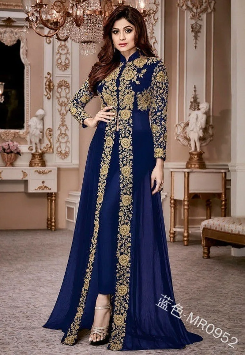 

Elegant Stand Collar Women Dress Muslim Abaya 2 Piece Set Floral Full Sleeve Big Swing A-line Party Long Maxi Vestidos Plus Size