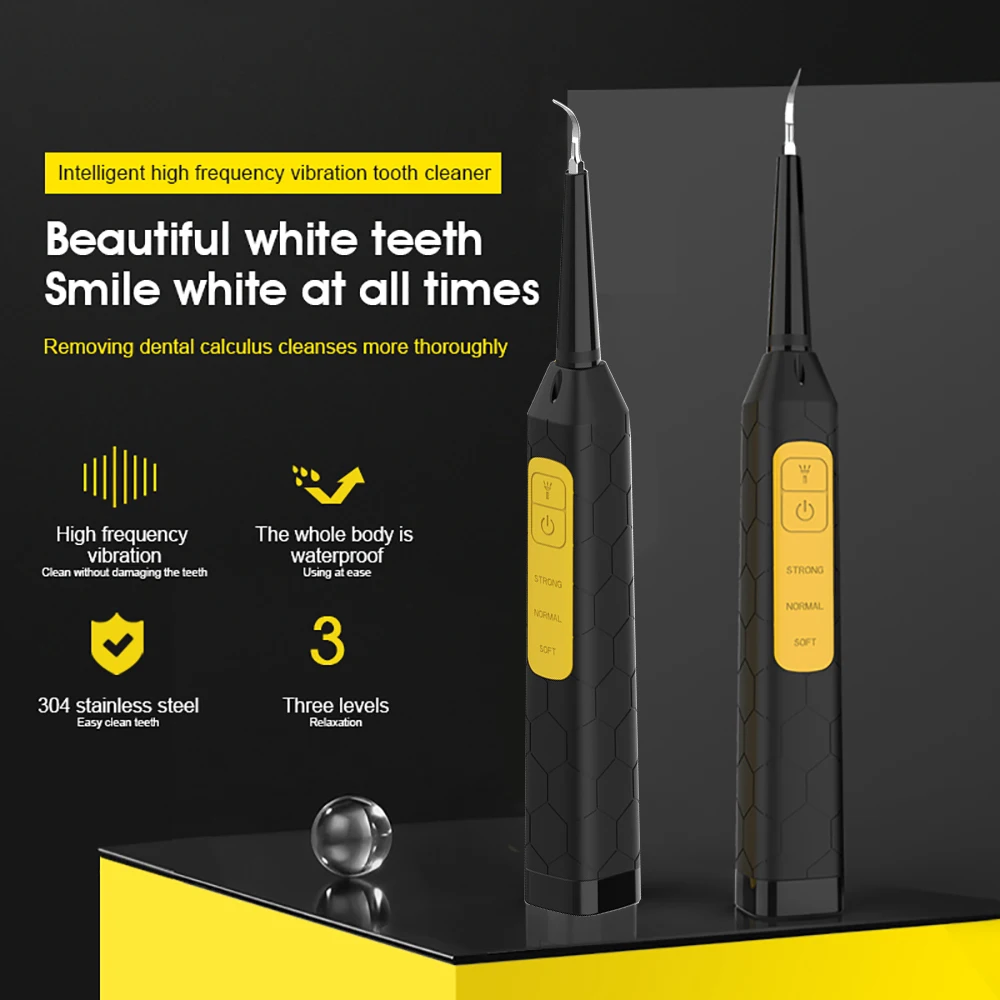

Портативный электрический зубной скалер, ультразвуковой очиститель зубов, инструмент для чистки зубов с зарядкой от USB, зубной скалер, ульт...