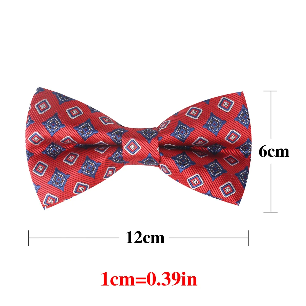 Жаккардовый галстук бабочка для мужчин женщин классический цветочный