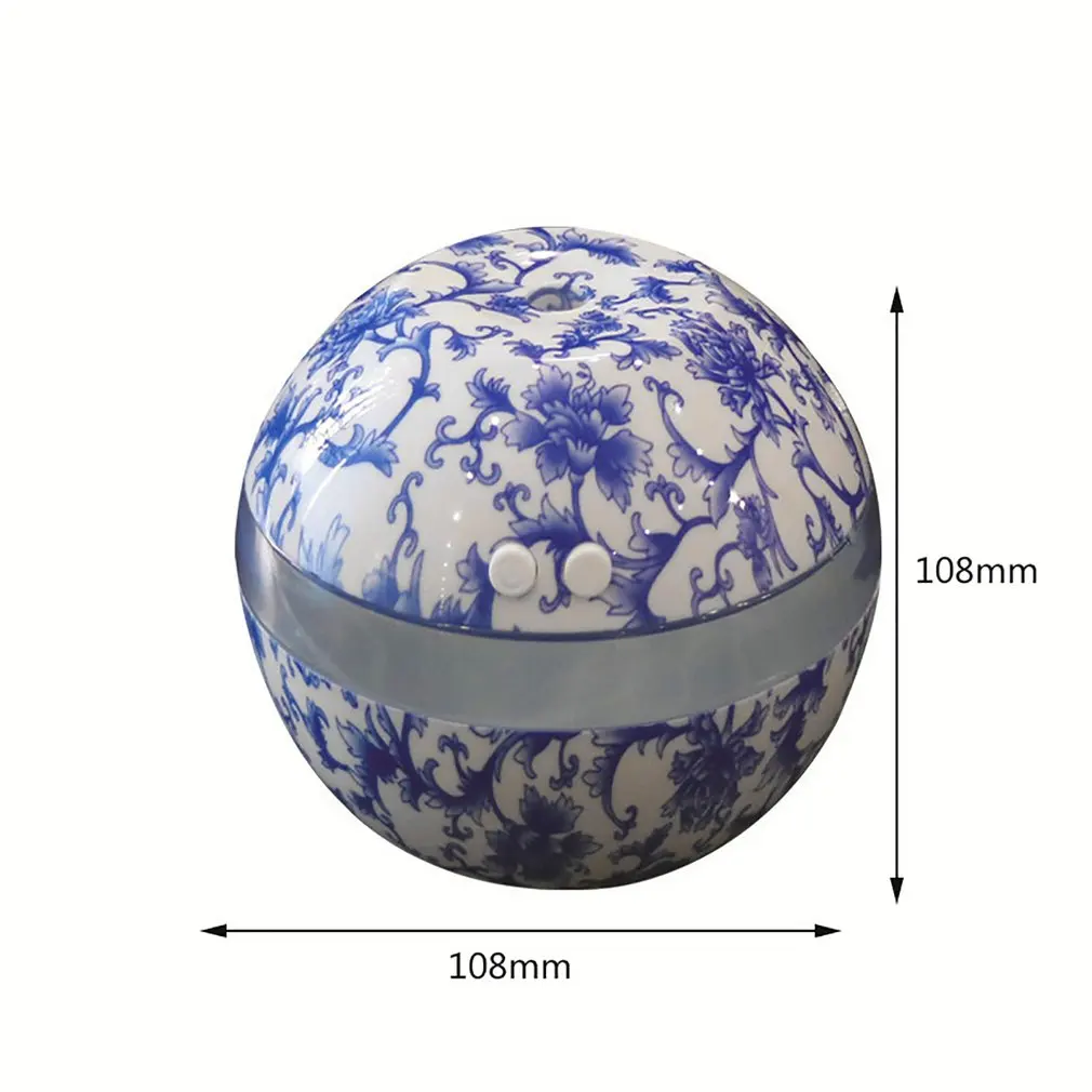 

Blue & White Porcelain Ultrasonic Humidifier Air Humidifier Aroma Essential Oil Diffuser Aromatherapy for Home Office SPA