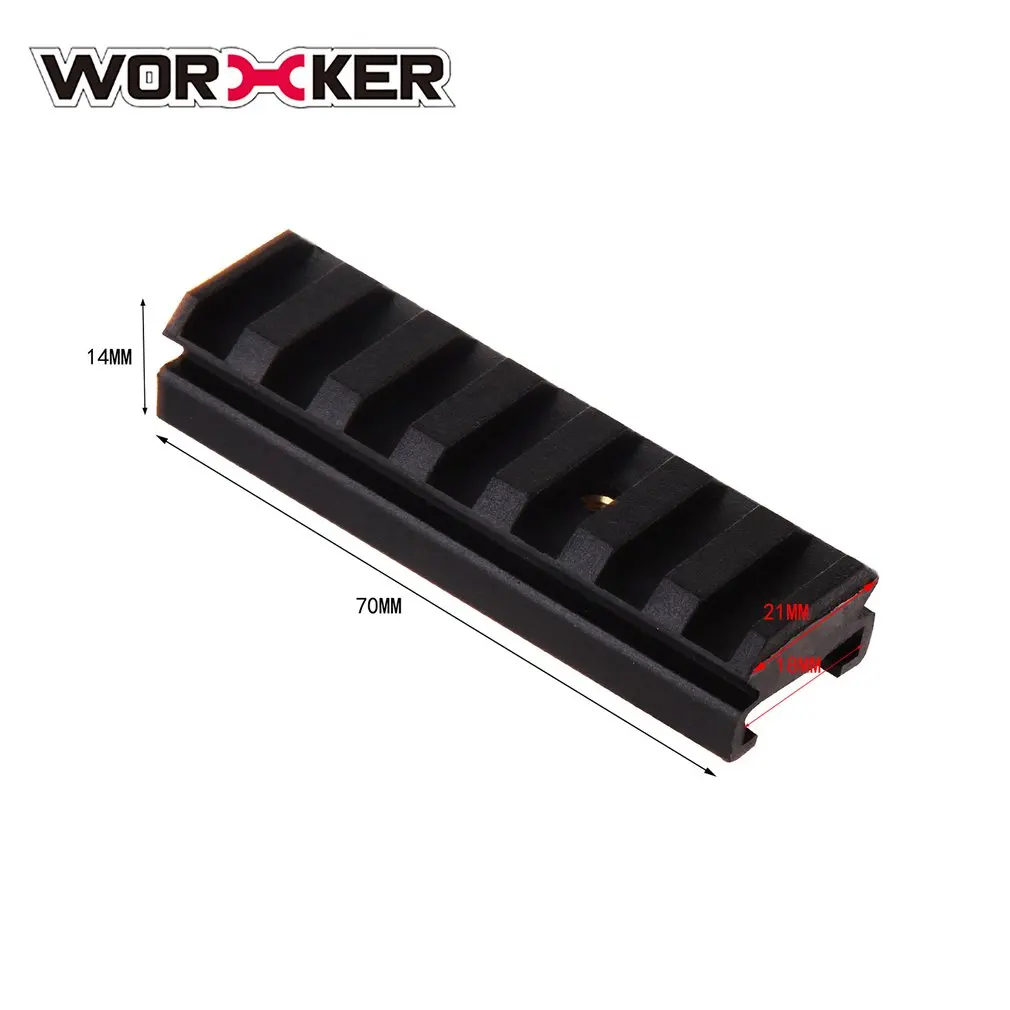 WOERKER Mod несколько длины Пикатинни Топ рейку нейлон рифленая верхняя рейка