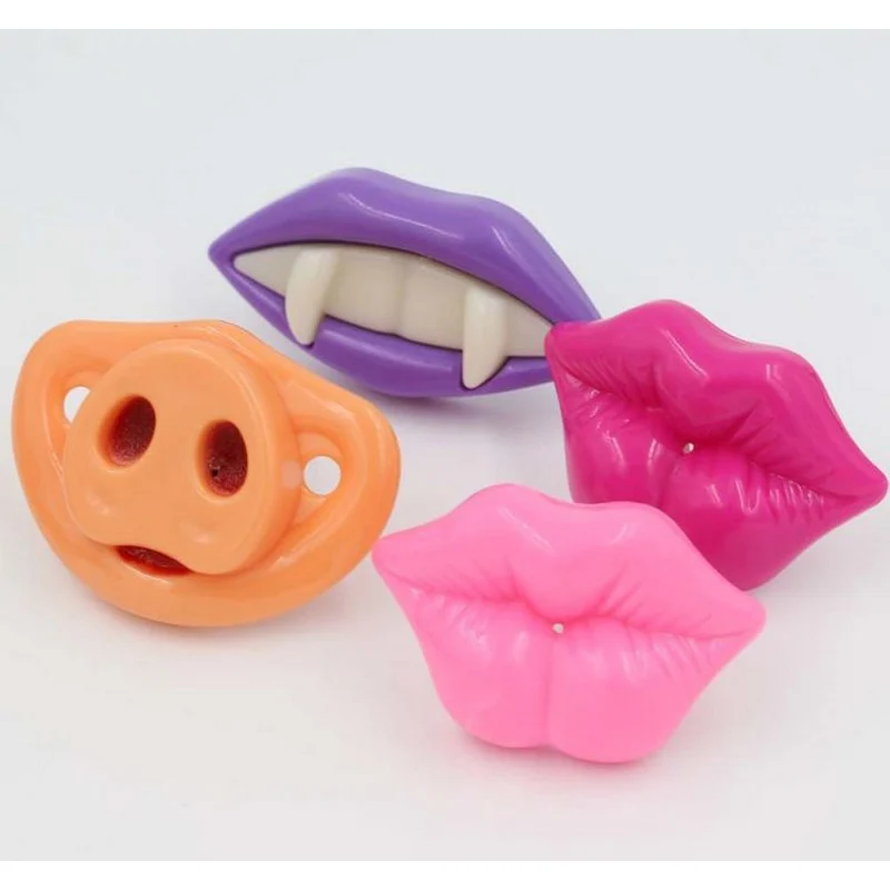 Новая Персонализированная детская соска для носа со Свинкой и красными губами