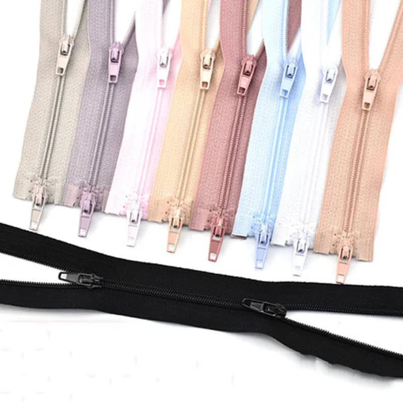 Meetee 3 # Двойные ползунки нейлоновые молнии для детской одежды открытая молния