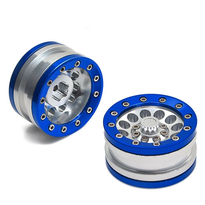 4 шт. алюминиевый сплав 1 9 Beadlock Колесные диски для 1/10 RC Гусеничный осевой SCX10/CC01/D90
