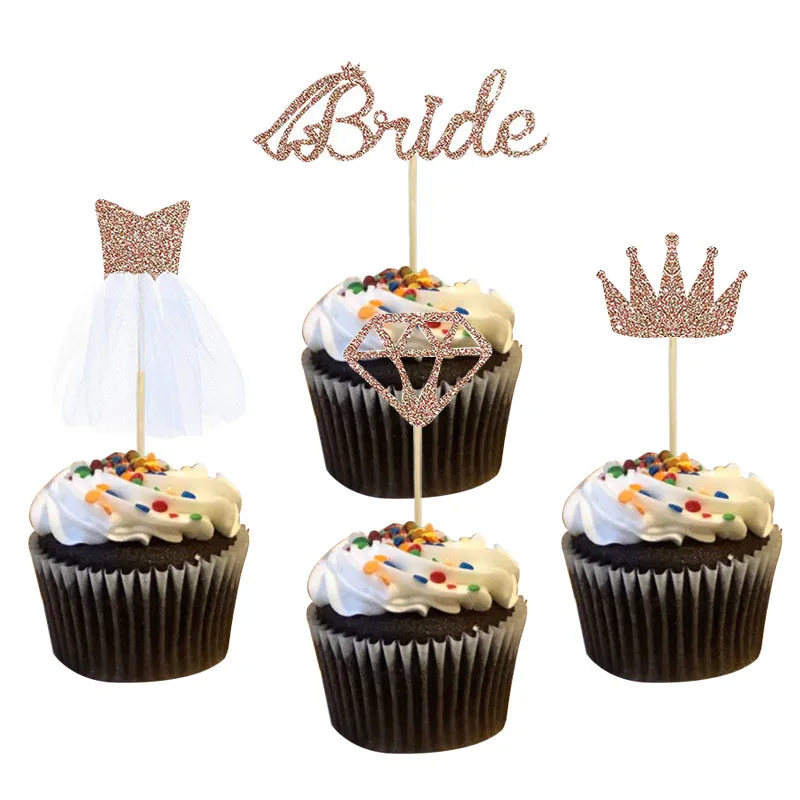 

Chicinlife Bride To Be Theme Foil Balloon Cupcake Topper Sash Bachelorette Party Diamond Ring Foil Balloon Straw Wedding Supplie