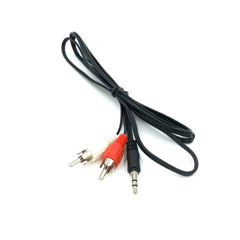 Jack Male To 2 RCA 3.5mm 1M Audio Adapter for IPod Mp3 Mp4 Player Jack Cables