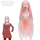 DARLING в FRANXX 02 ноль два аниме Косплэй волос Синтетические Косплэй парик розовый парик для косплея