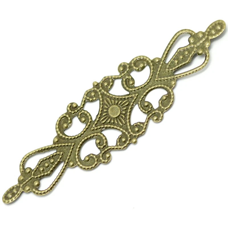 Винтажные филигранные оболочки Doreen 50 шт. коннекторы для украшения сплав