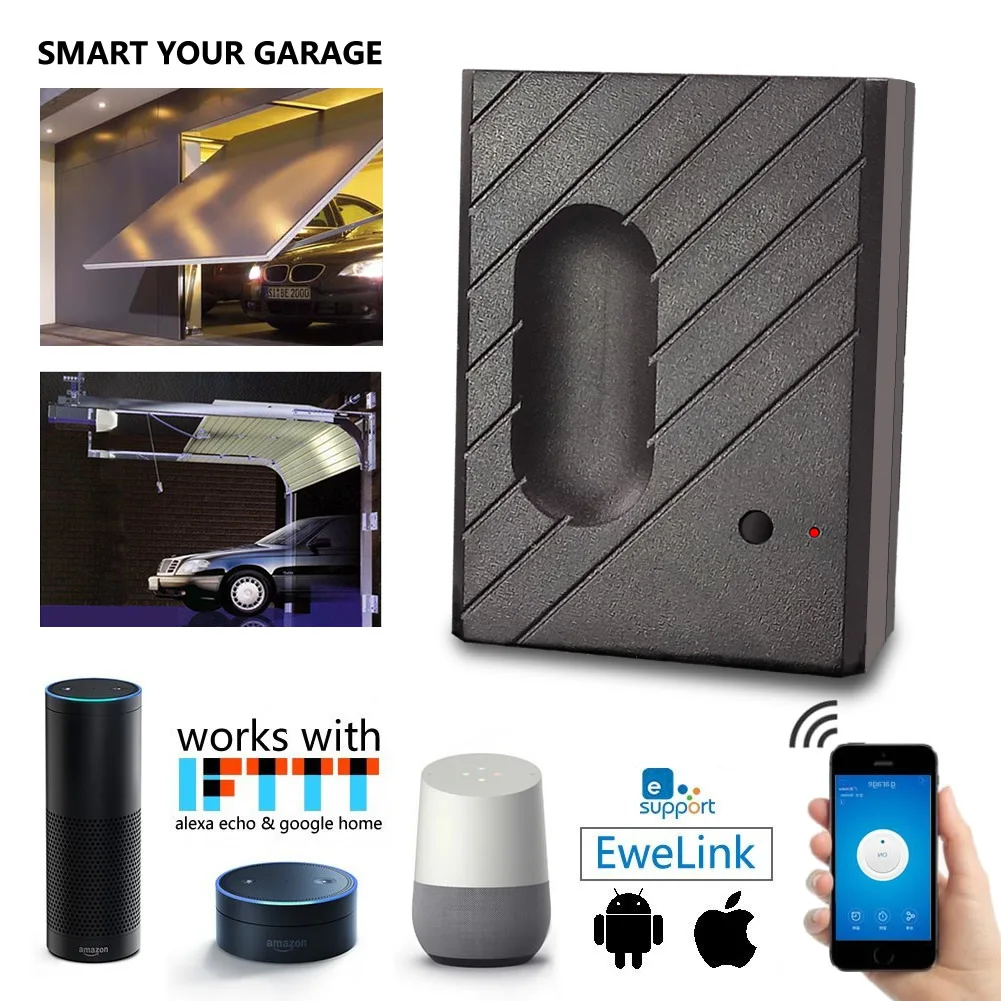 

Tuya умный WiFi сенсор для гаражной двери беспроводной пульт дистанционного управления tuya Умный дом система голосового управления