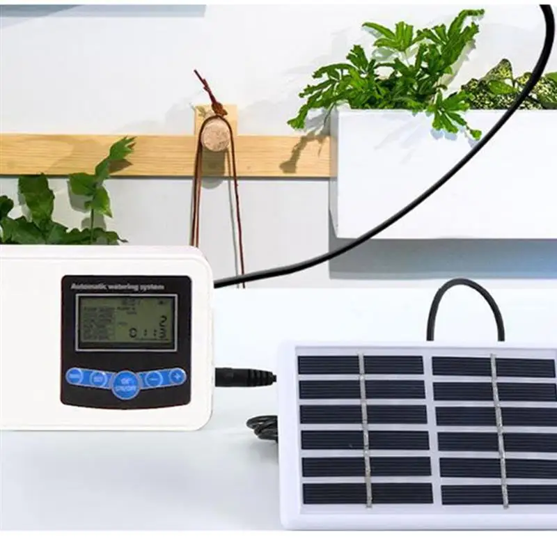 Двойной насос на солнечной батарее с умным таймером устройство для полива