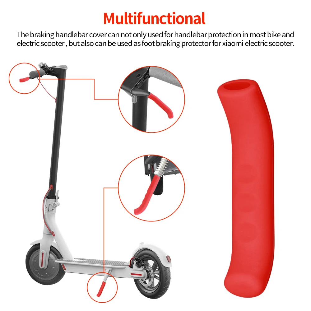 

Braking Handlebar Cover Anti-Slip Multifunctional Comfortable Braking Handlebar Silicone Protector