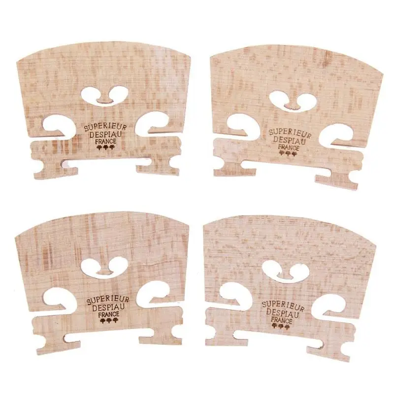 

4pcs Maple Wood Violin Bridges for 4/4-3/4 Violin Musical Instrument Parts