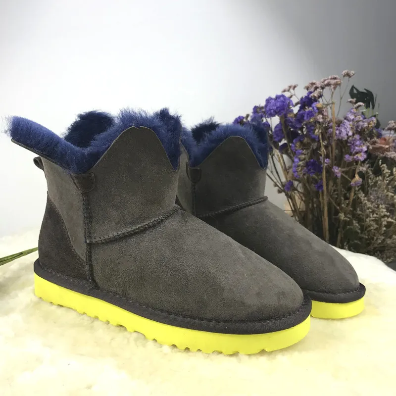 Женские зимние сапоги из натуральной овечьей кожи с натуральным мехом|Зимние