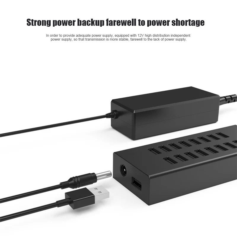 16-портовый промышленный Класс сплиттер независимых Питание USB2.0 usb-концентратор с