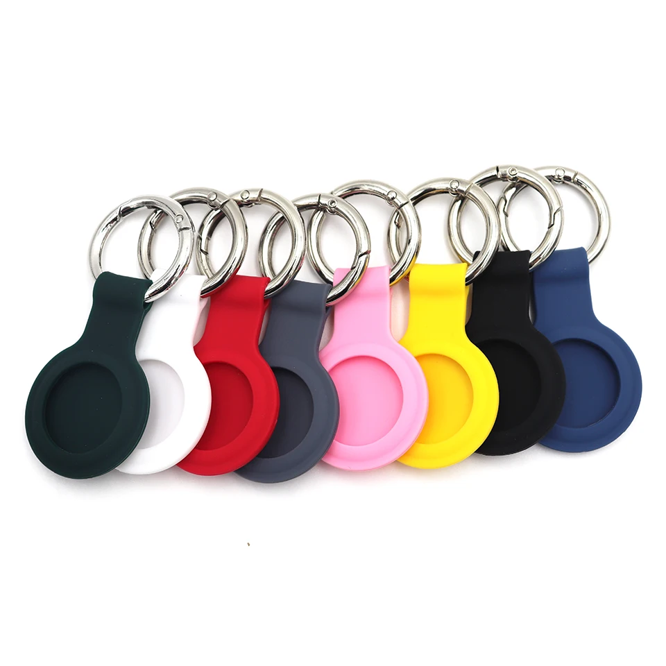 

Pet Bluetooth Tracker Silicone Case For Airtag Case Protective Cover with Keychain Anti Scratch Soft LossProof for Dog Cat Kids