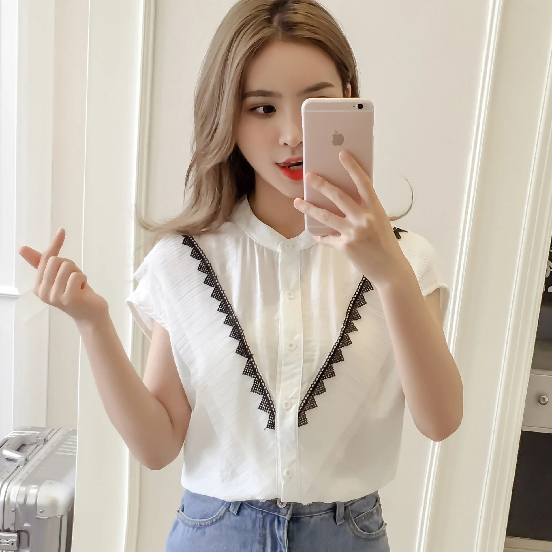 

MUMUZI Summer Chiffon Blouses High Fashion Women's O-Neck Shirts Tunic Casual Femainie Blouse Tops Blusa Ruffles Women Clothing