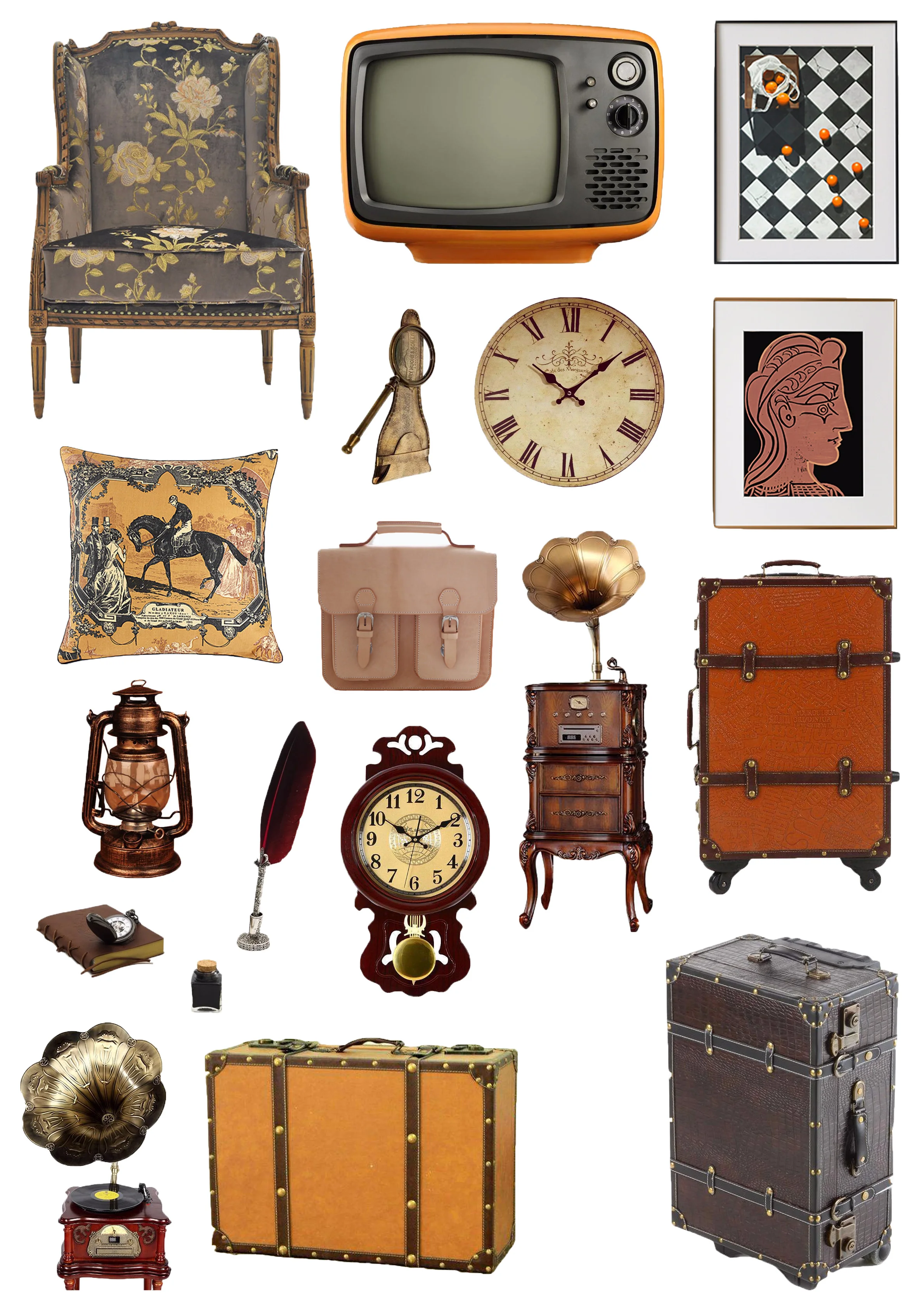 Старинная мебель Стикеры s ремесла и Скрапбукинг детские игрушки декоративная