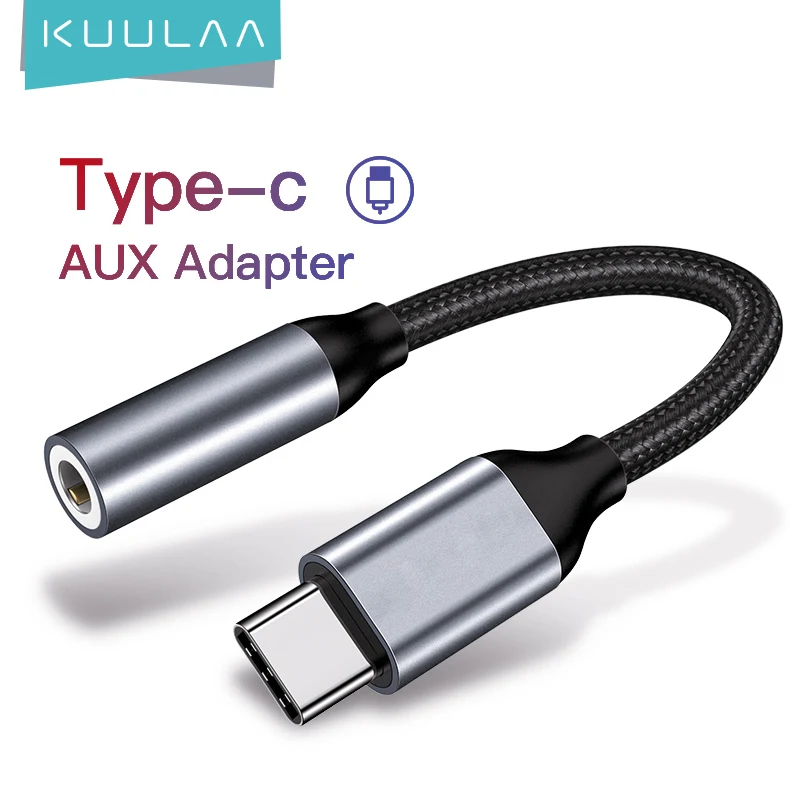 Кабель для наушников KUULAA с разъемом типа c на 3 5 мм usb к Aux аудиоадаптер huawei mate 20 P30 pro
