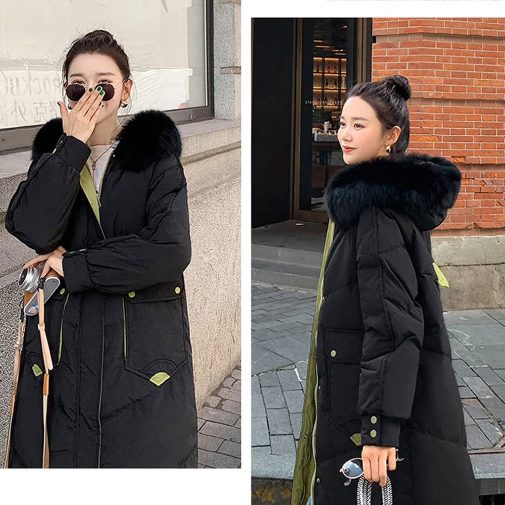 На холодную погоду Зимняя Толстая парка длинные пальто для женщин 2020 новый