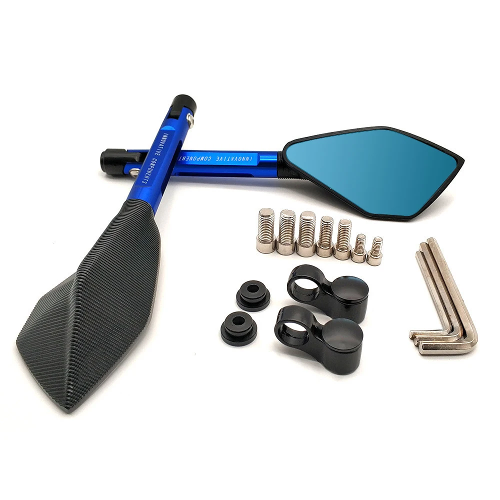 Мотоциклетные зеркала заднего вида универсальные аксессуары для Kawasaki ZXR400 ZZR600 ZX10R