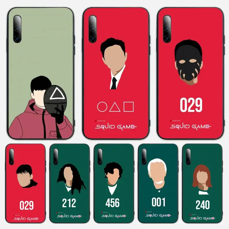 

Funny Squid Game Phone Case For Redmi 9 9a 5 6 6a 4x 7 7a 8a note 4 8 9 10 K30 pro T Cover Fundas Coque