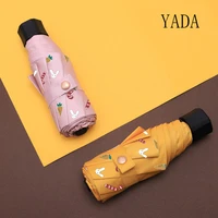 yada ins high quality cartoon rabbit umbrellas rainy pocket folding umbrella for women uv light mini small umbrella ys200009