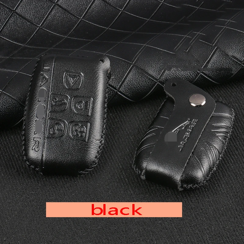 Аксессуары для автомобилей воловьей кожи ключи Чехол держатель крышки Jaguar F PACE 2016