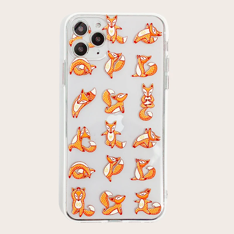 Чехол для телефона с изображением маленькой белки 6/7/8/XS/11TPU Прозрачный