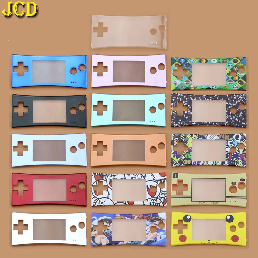 JCD 1 шт. Сменный Чехол для kingd GameBoy Micro Хэллоуин, передний чехол для GBM, Передняя Лицевая панель, запасная часть