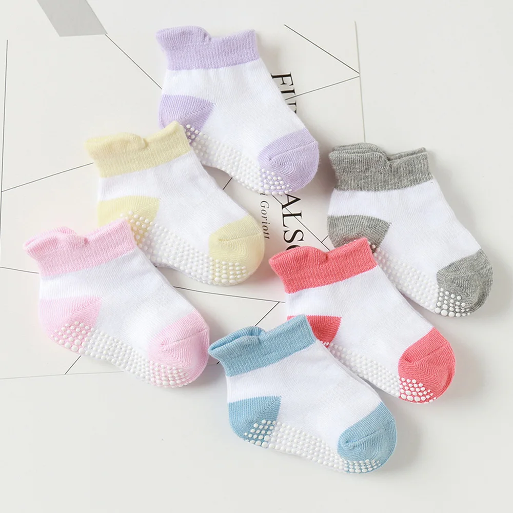 12 пар дышащих детских носков нескользящие носки тонкие короткие прочные