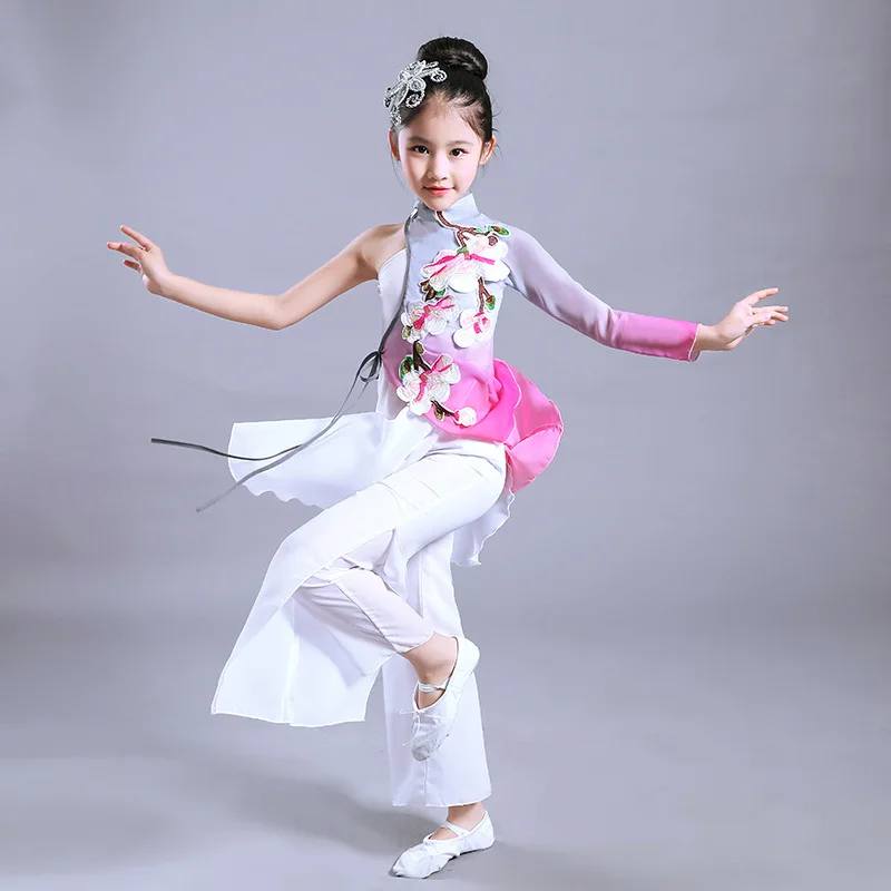 Традиционный китайский костюм народного танца для женщин танцевальные костюмы