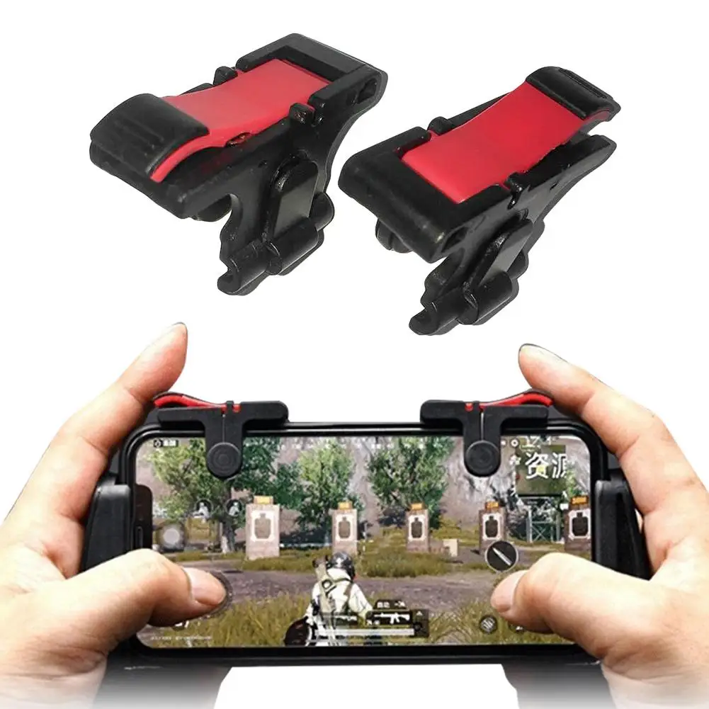 

D9 Left Right Mobile Phone Gaming Triggers Shooter Game Controller Gamepad for PUBG High Sensitivity for Iphone Xiaomi Android