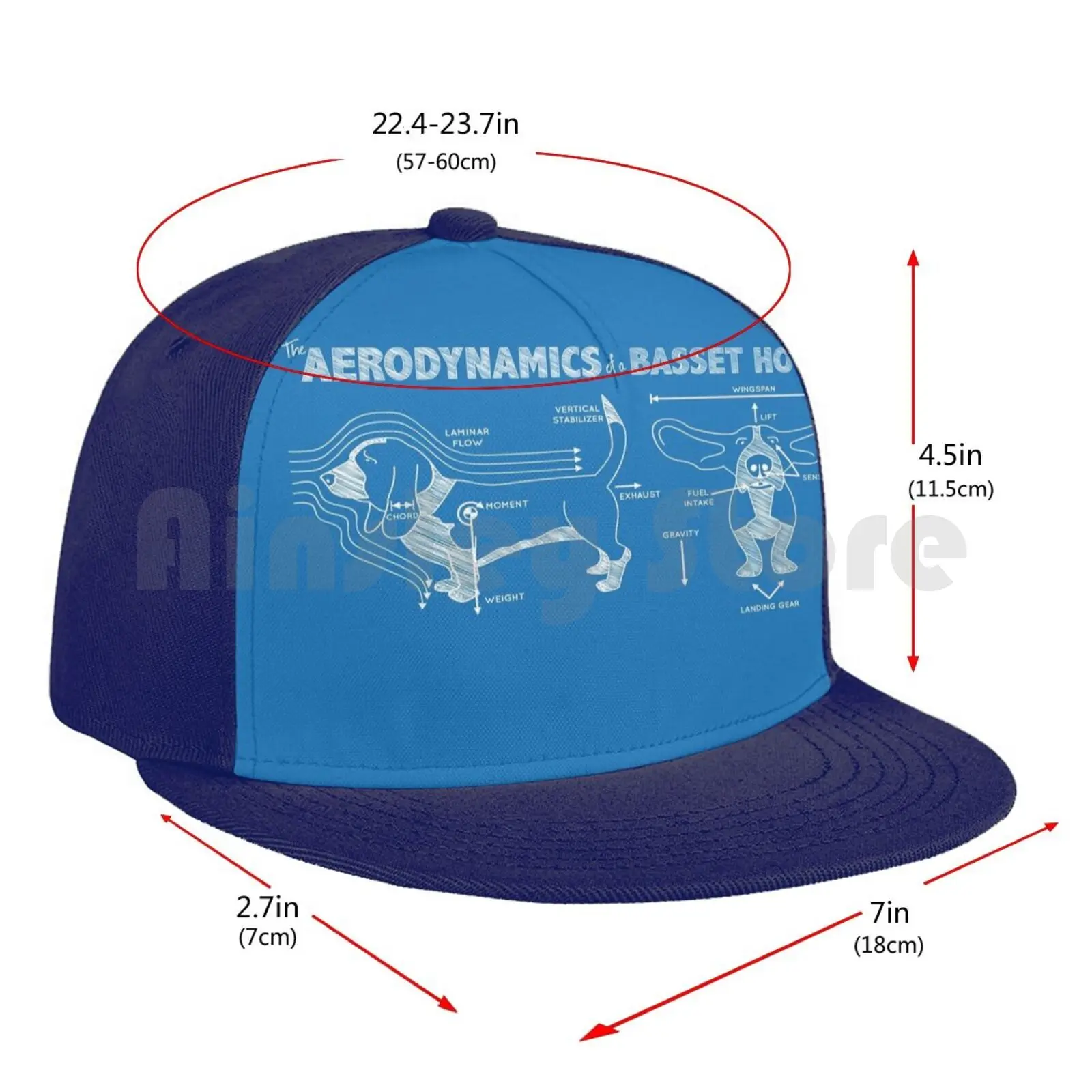 

The Aerodynamics Of A Basset Hound Baseball Cap Adjustable Snapback Hats Hip Hop Basset Hound Basset Hound Dog Aerodynamics