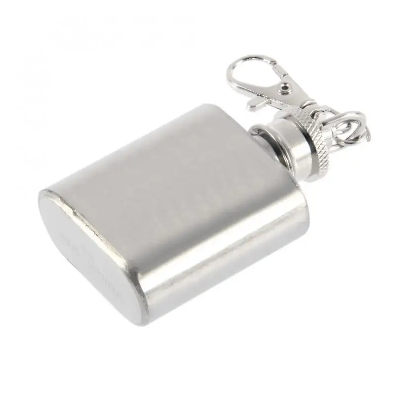 

New Pocket Mini 1oz Portable Stainless Steel Hip Flask with Keychain Alcohol Whiskey Liquor Wine Drinkware Flagon Pot