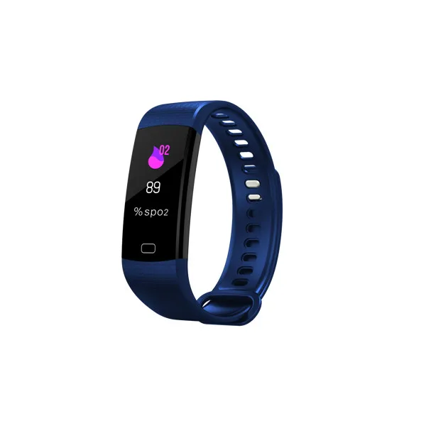 blue Bluetooth Смарт-браслет Y5C Шагомер Смарт-часы для женщин и мужчин полоса сердечного ритма Монитор артериального давления фитнес-трекер Браслет - Цвет: blue