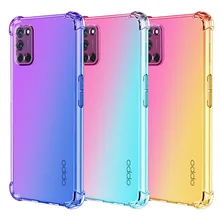 Gradient  Soft TPU Cover Phone Case For OPPO A8 A9 A12 A15 A32 A54 A74 A94 OPPO F17 F17 Pro F19 Pro F19 Pro Plus Funda