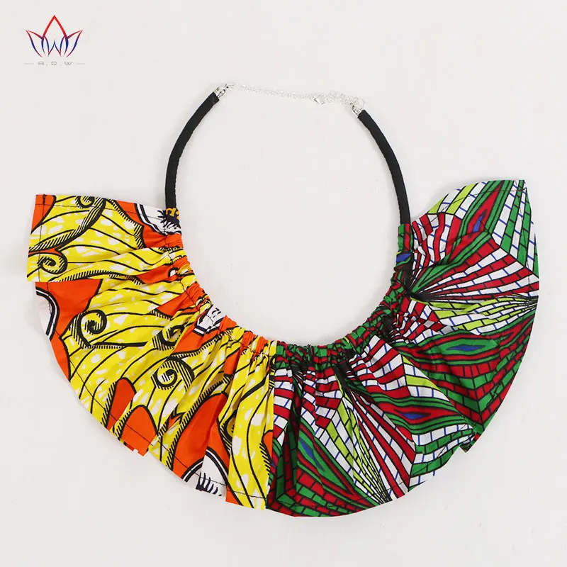 Африканские ожерелья-Чокеры BRW из Анкары ткань с Африканским принтом
