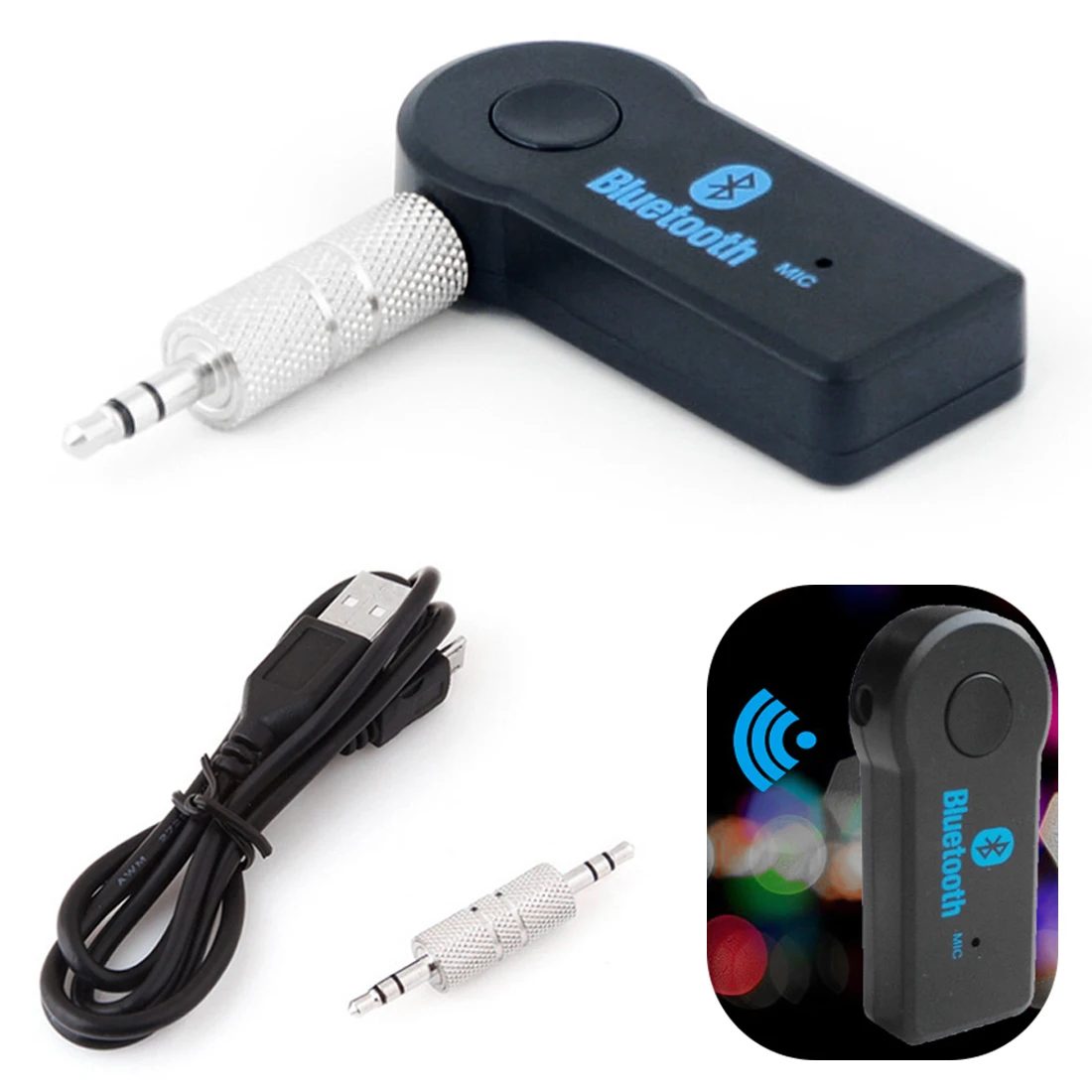 NOYOKERE Handsfree Bluetooth 3 0 автомобильный комплект беспроводной 5 мм потоковый A2DP аудио