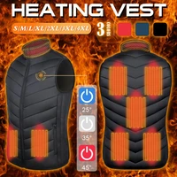 mens heated vest jacket 8 heating zones usb men winter electrical heated sleevless jacket travel outdoor waistcoat for outdoor