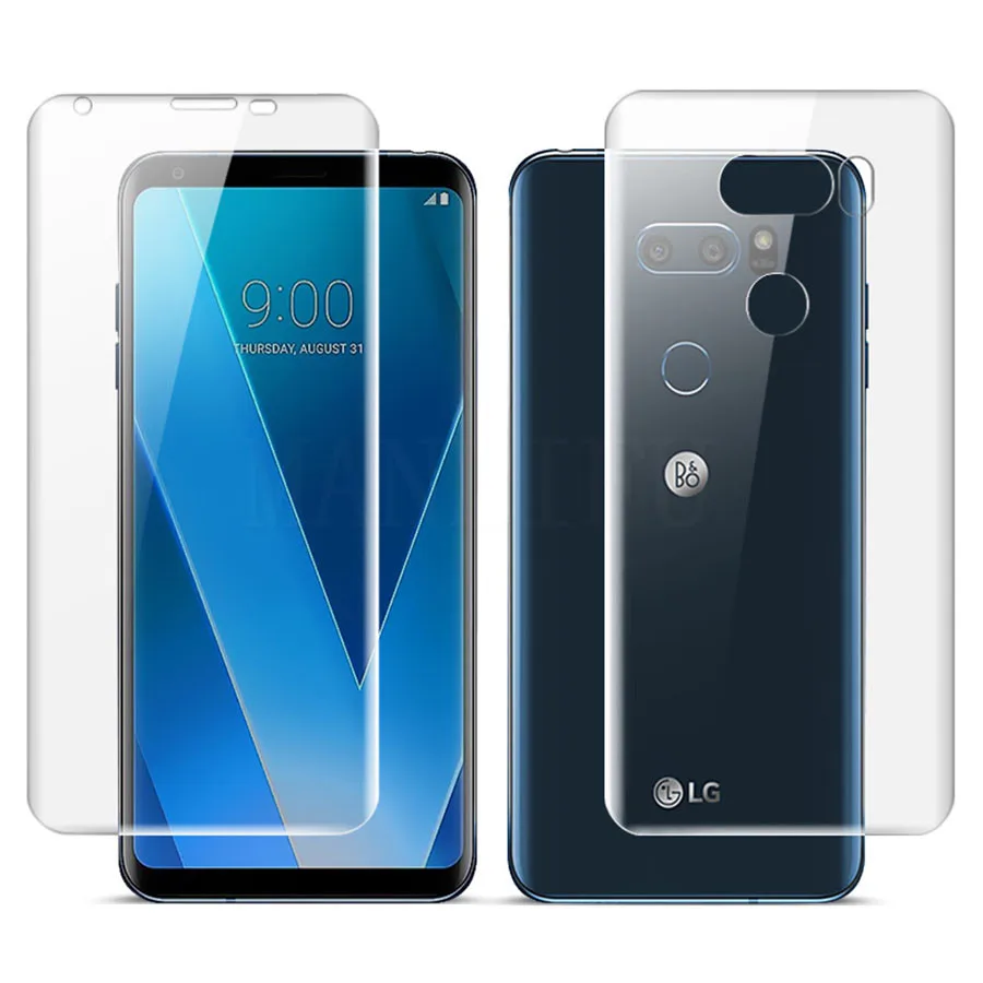 Гидрогелевая ТПУ пленка для LG Q6 Q7 Plus V50 V40 V30 мягкая крышка телефона которая