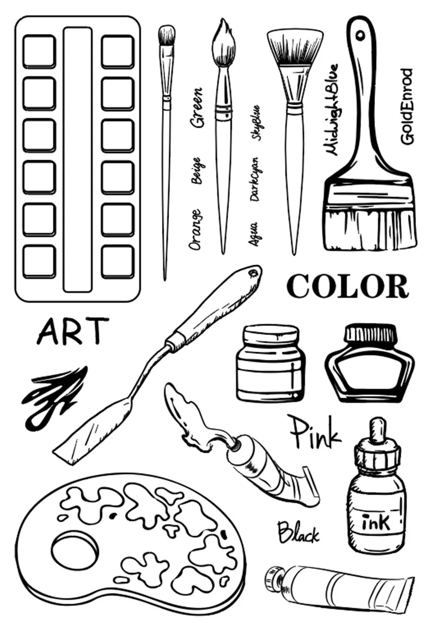 Фотоальбом для скрапбукинга прозрачный силиконовый|Штампики| |
